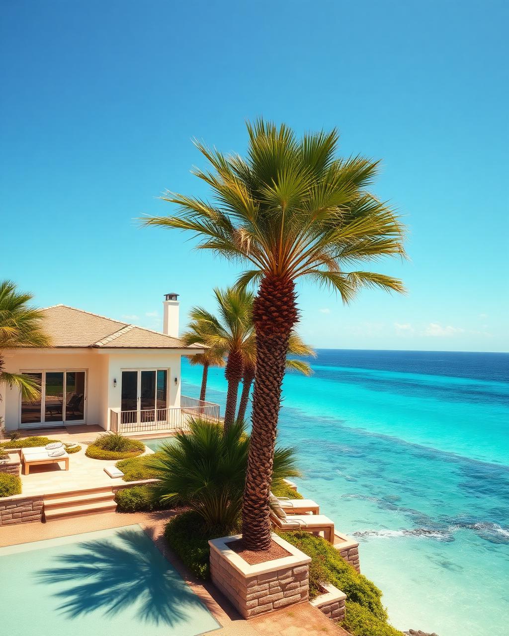 Beachfront villa