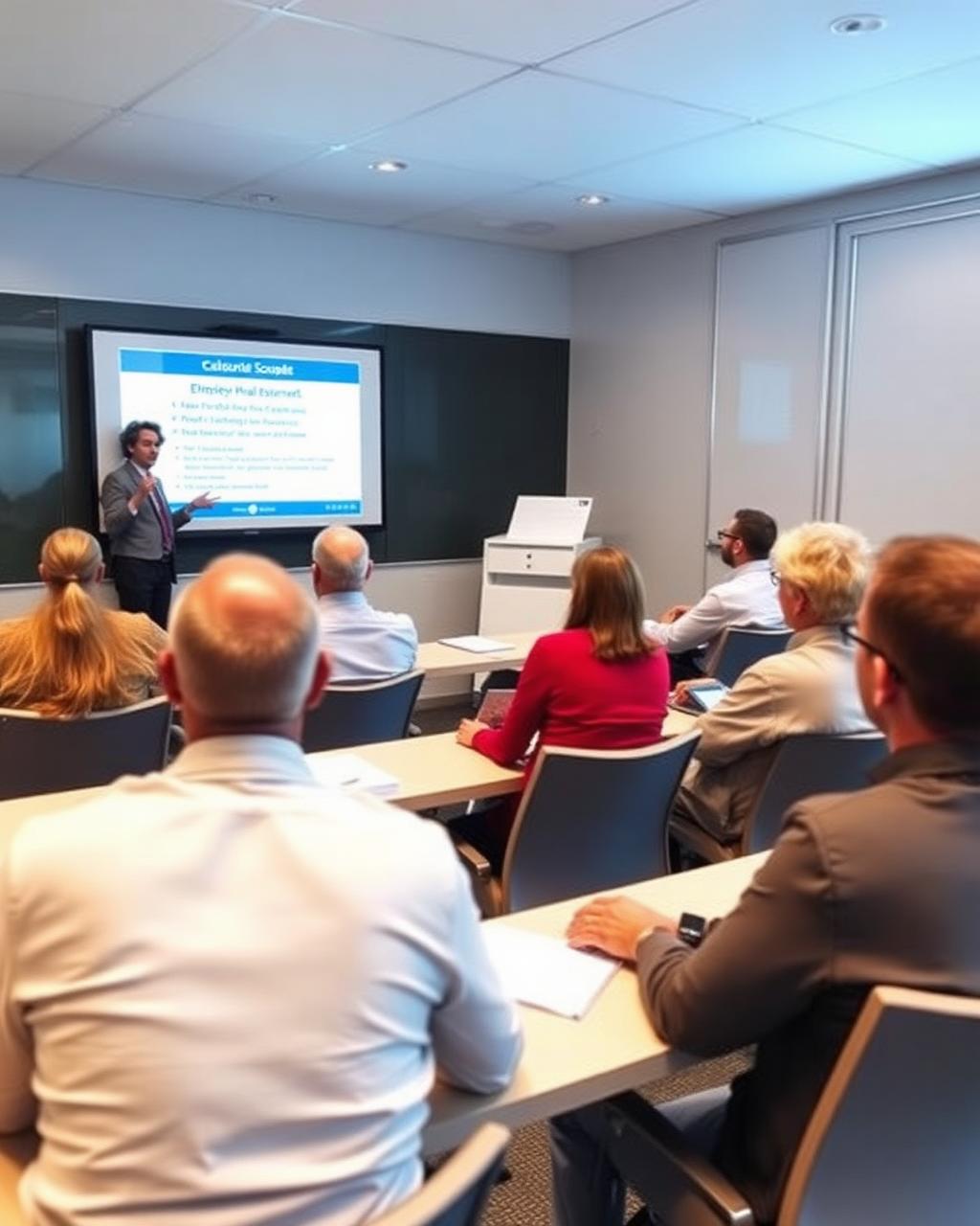 Real estate training classroom